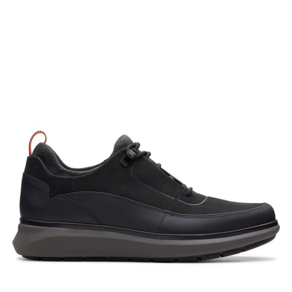 Clarks Mens Un Venture Low Trainers Black | USA-257931